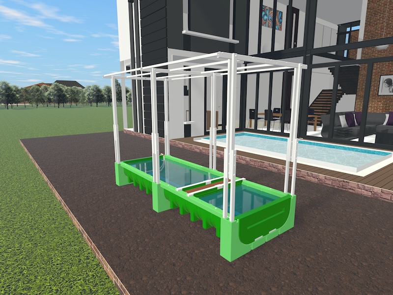 AHAponics AHAS garden kits installation 12