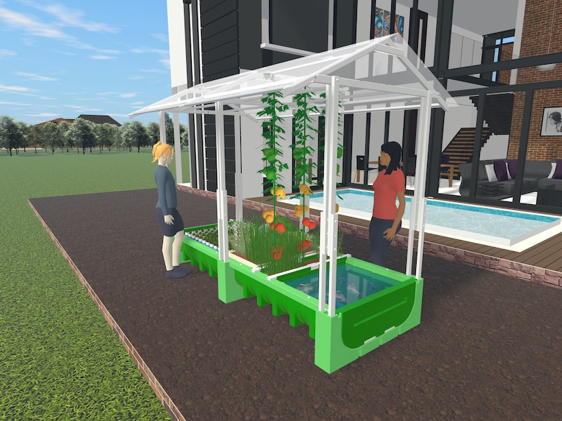 AHAponics AHAS garden kits installation 16