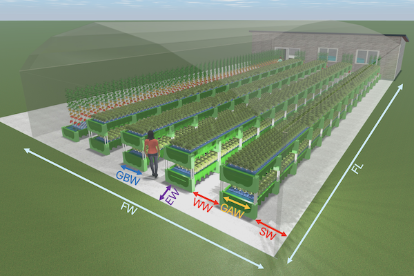 AHAponics AHAS Farm design dimensions