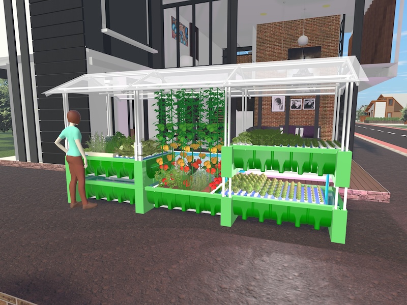 AHAponics AHAS Optimus gable roof